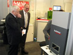 During Hannover Industrial Exhibition Russia: fiber laser marking and engraving machine
