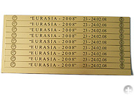 Making of nameplates and stickers