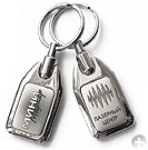 Laser engraved logo on the key rings