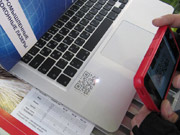 laser marking of the QR code