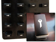 Laser engraving of single keys and buttons