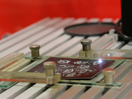 Example laser marking and cutting fiber laser